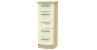 Knightsbridge 5 Drawer Bedside Cabinet