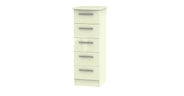 Knightsbridge 5 Drawer Bedside Cabinet