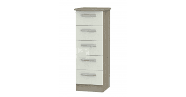 Knightsbridge 5 Drawer Bedside Cabinet