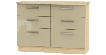 Knightsbridge 6 Drawer Midi Chest