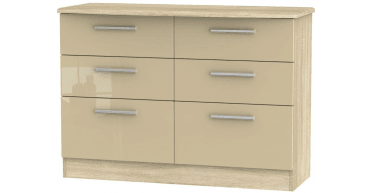 Knightsbridge 6 Drawer Midi Chest