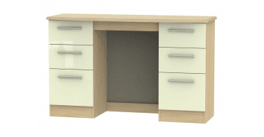 Knightsbridge Double Pedestal Dressing Table