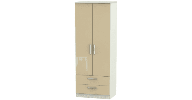 Welcome Knightsbridge Tall 2ft6in 2 Drawer Wardrobe