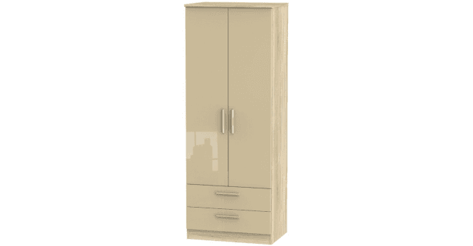 Welcome Knightsbridge Tall 2ft6in 2 Drawer Wardrobe