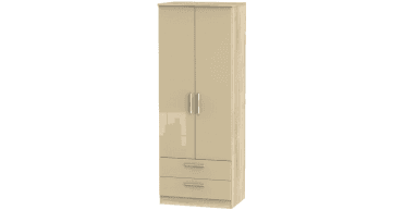 Knightsbridge Tall 2ft6in 2 Drawer Wardrobe