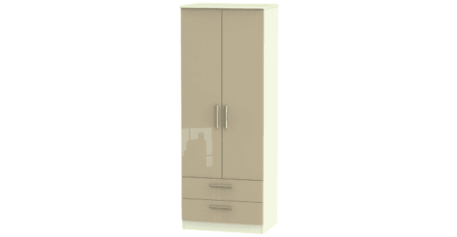 Welcome Knightsbridge Tall 2ft6in 2 Drawer Wardrobe