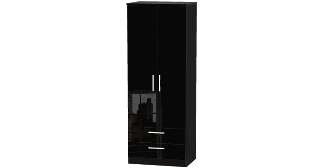 Welcome Knightsbridge Tall 2ft6in 2 Drawer Wardrobe