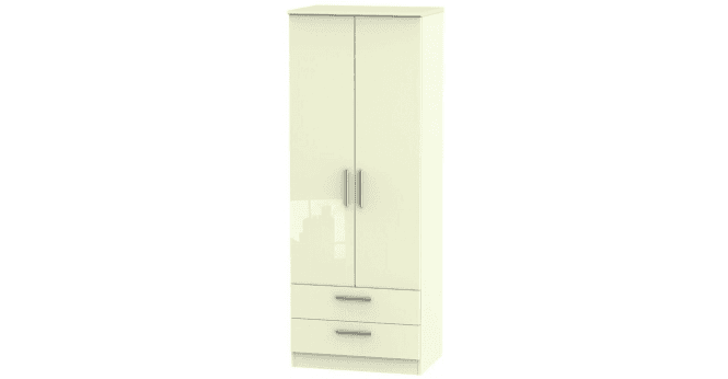Welcome Knightsbridge Tall 2ft6in 2 Drawer Wardrobe
