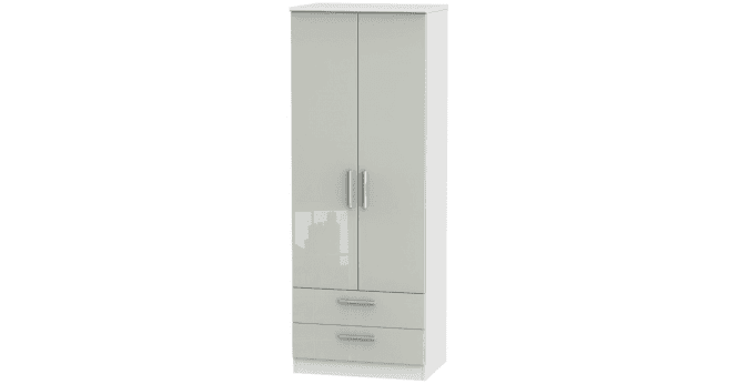 Welcome Knightsbridge Tall 2ft6in 2 Drawer Wardrobe