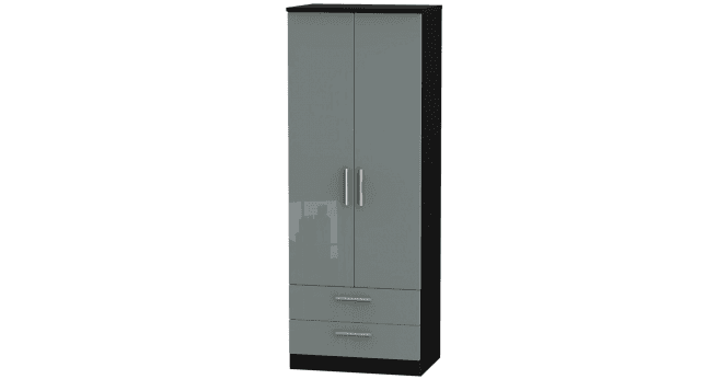 Welcome Knightsbridge Tall 2ft6in 2 Drawer Wardrobe