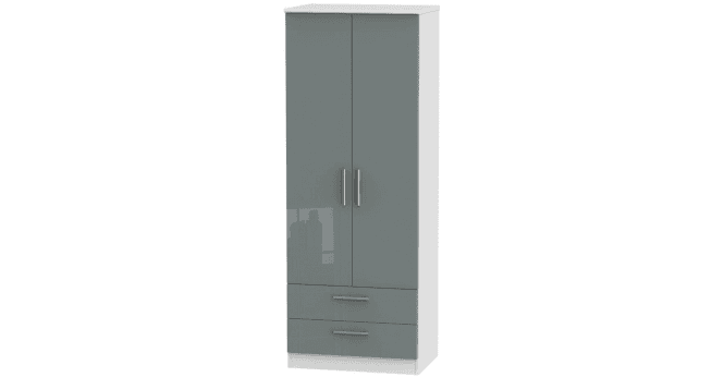 Welcome Knightsbridge Tall 2ft6in 2 Drawer Wardrobe