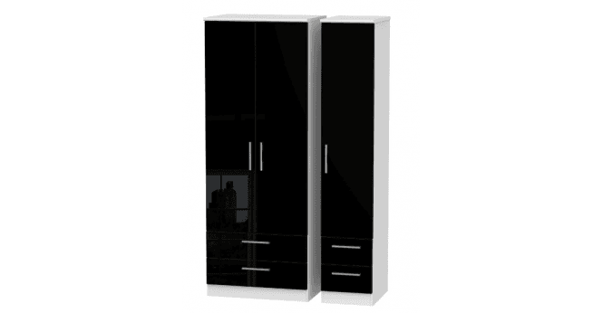 Welcome Knightsbridge  Tall Triple 2 Drawer + Drawer Wardrobe