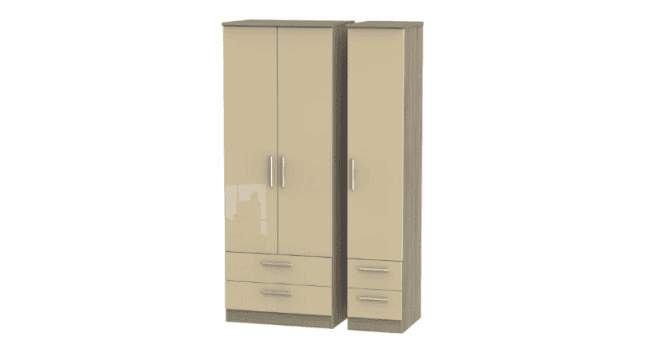 Welcome Knightsbridge  Tall Triple 2 Drawer + Drawer Wardrobe