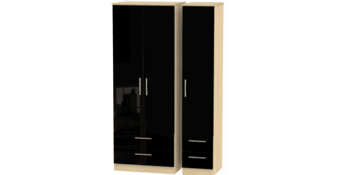 Welcome Knightsbridge  Tall Triple 2 Drawer + Drawer Wardrobe