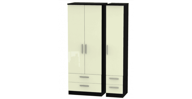 Welcome Knightsbridge  Tall Triple 2 Drawer + Drawer Wardrobe