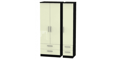 Knightsbridge  Tall Triple 2 Drawer + Drawer Wardrobe
