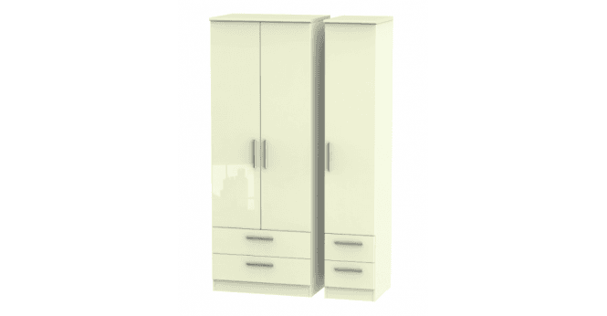 Welcome Knightsbridge  Tall Triple 2 Drawer + Drawer Wardrobe