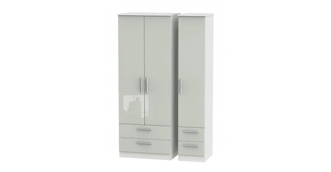 Welcome Knightsbridge  Tall Triple 2 Drawer + Drawer Wardrobe