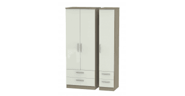 Knightsbridge  Tall Triple 2 Drawer + Drawer Wardrobe