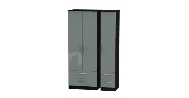 Welcome Knightsbridge  Tall Triple 2 Drawer + Drawer Wardrobe
