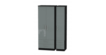 Knightsbridge  Tall Triple 2 Drawer + Drawer Wardrobe