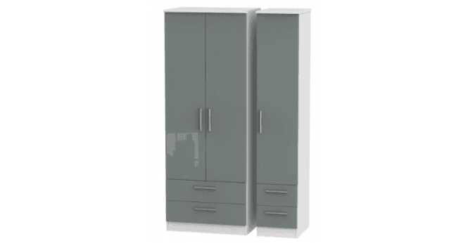 Welcome Knightsbridge  Tall Triple 2 Drawer + Drawer Wardrobe