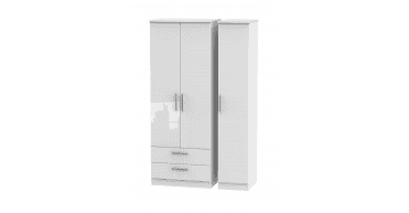 Knightsbridge Tall Triple 2 Drawer Wardrobe