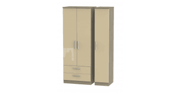 Knightsbridge Tall Triple 2 Drawer Wardrobe