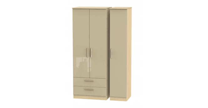 Welcome Knightsbridge Tall Triple 2 Drawer Wardrobe