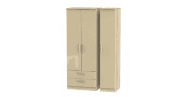 Knightsbridge Tall Triple 2 Drawer Wardrobe