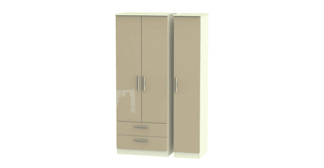 Welcome Knightsbridge Tall Triple 2 Drawer Wardrobe