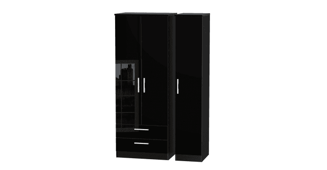 Welcome Knightsbridge Tall Triple 2 Drawer Wardrobe