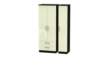 Knightsbridge Tall Triple 2 Drawer Wardrobe