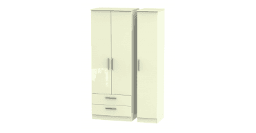 Knightsbridge Tall Triple 2 Drawer Wardrobe