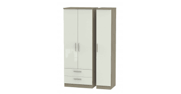 Knightsbridge Tall Triple 2 Drawer Wardrobe