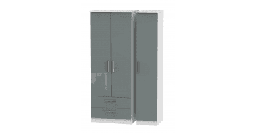 Knightsbridge Tall Triple 2 Drawer Wardrobe