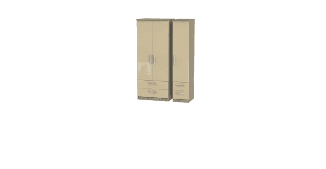Welcome Knightsbridge Triple 2 Drawer + Drawer Wardrobe