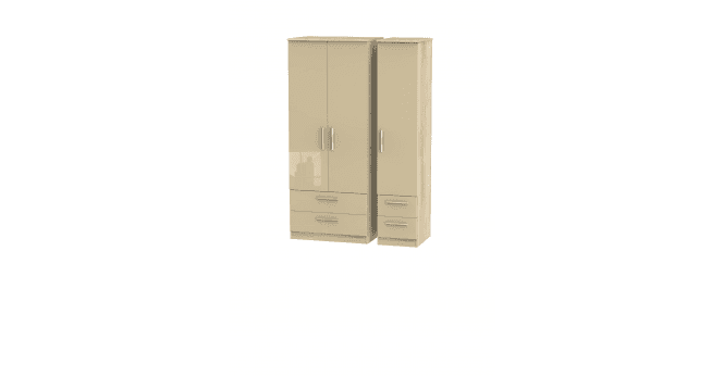Welcome Knightsbridge Triple 2 Drawer + Drawer Wardrobe