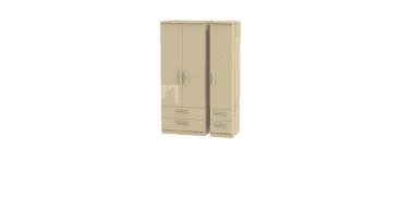 Knightsbridge Triple 2 Drawer + Drawer Wardrobe
