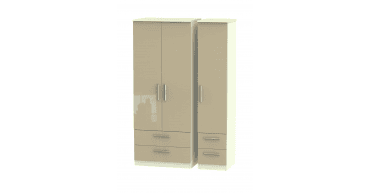 Knightsbridge Triple 2 Drawer + Drawer Wardrobe