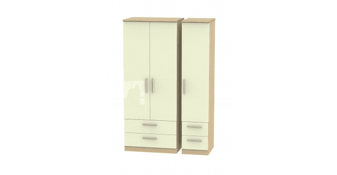 Welcome Knightsbridge Triple 2 Drawer + Drawer Wardrobe