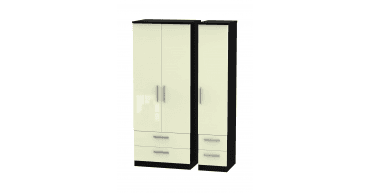 Knightsbridge Triple 2 Drawer + Drawer Wardrobe
