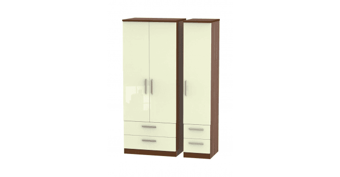 Welcome Knightsbridge Triple 2 Drawer + Drawer Wardrobe