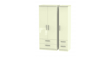 Knightsbridge Triple 2 Drawer + Drawer Wardrobe