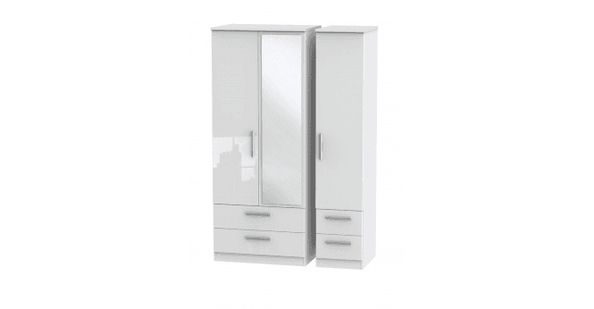 Welcome Knightsbridge Triple 2 Drawer Mirror + Drawer Wardrobe