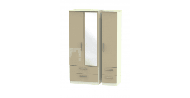 Welcome Knightsbridge Triple 2 Drawer Mirror + Drawer Wardrobe