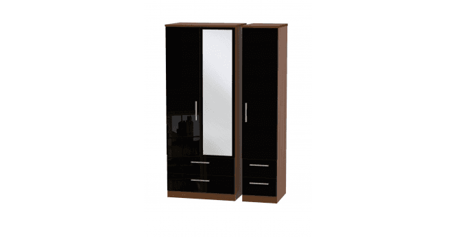 Welcome Knightsbridge Triple 2 Drawer Mirror + Drawer Wardrobe