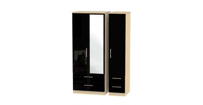 Welcome Knightsbridge Triple 2 Drawer Mirror + Drawer Wardrobe