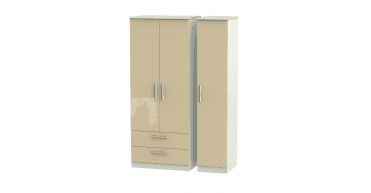 Knightsbridge Triple 2 Drawer Wardrobe