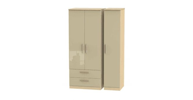 Welcome Knightsbridge Triple 2 Drawer Wardrobe